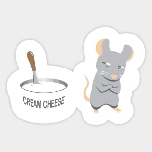 Cream cheese Sticker